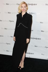 January Jones Metropolitan Opera Gala Premiere of Manon in New York on March 26, 2012 
