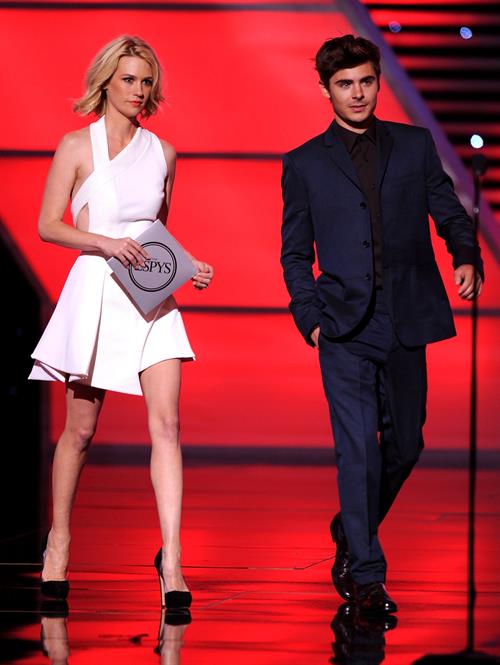 January Jones espy awards at Nokia Theatre in Los Angeles Live on July 14, 2010 