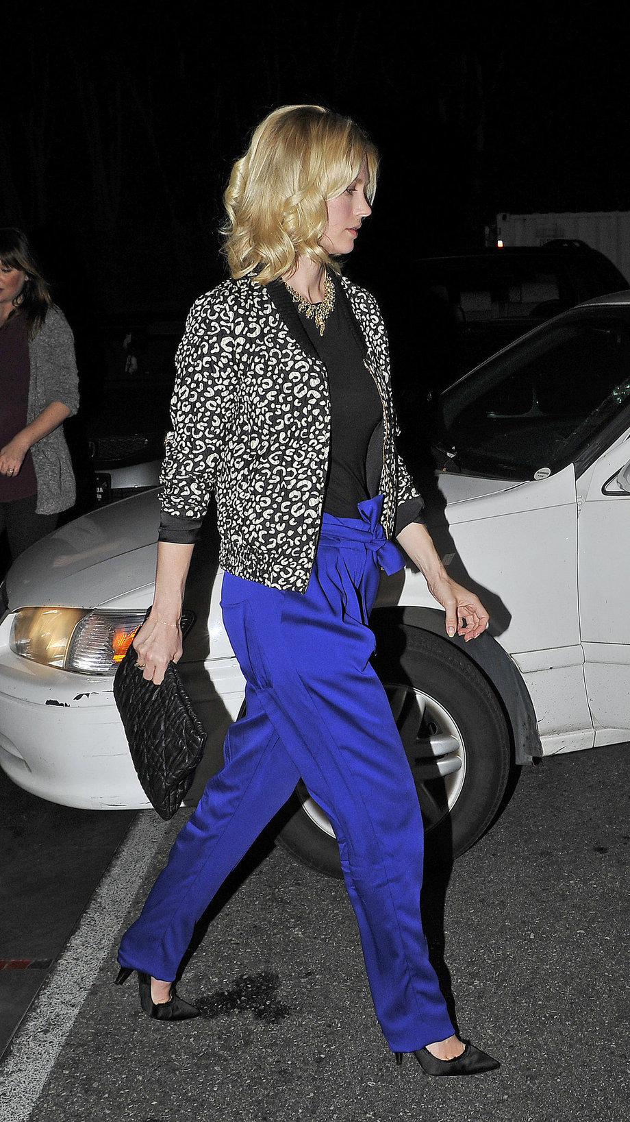 January Jones 33rd birthday at Fogo de Chao in Los Angeles on January 5, 2012