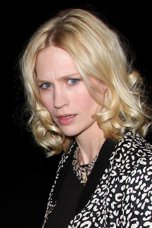 January Jones 33rd birthday at Fogo de Chao in Los Angeles on January 5, 2012