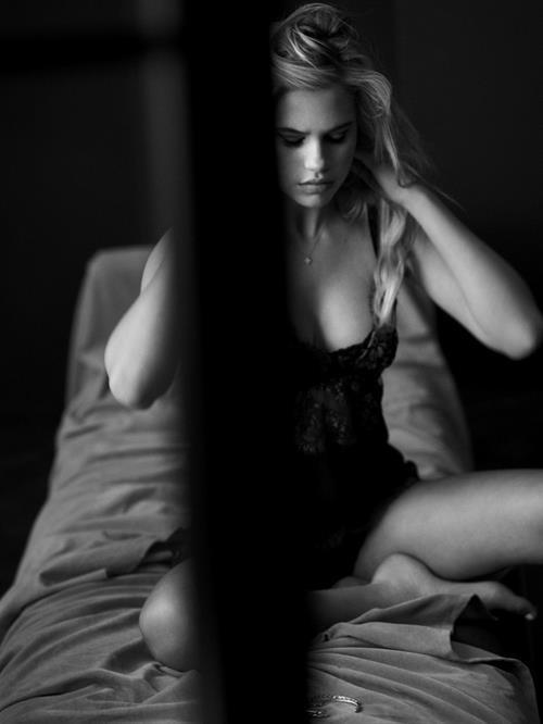 Meredith Mickelson in lingerie