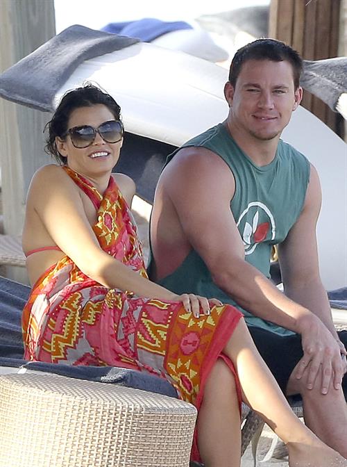 Jenna Dewan-Tatum - at the beach in St Barts 12/31/12  