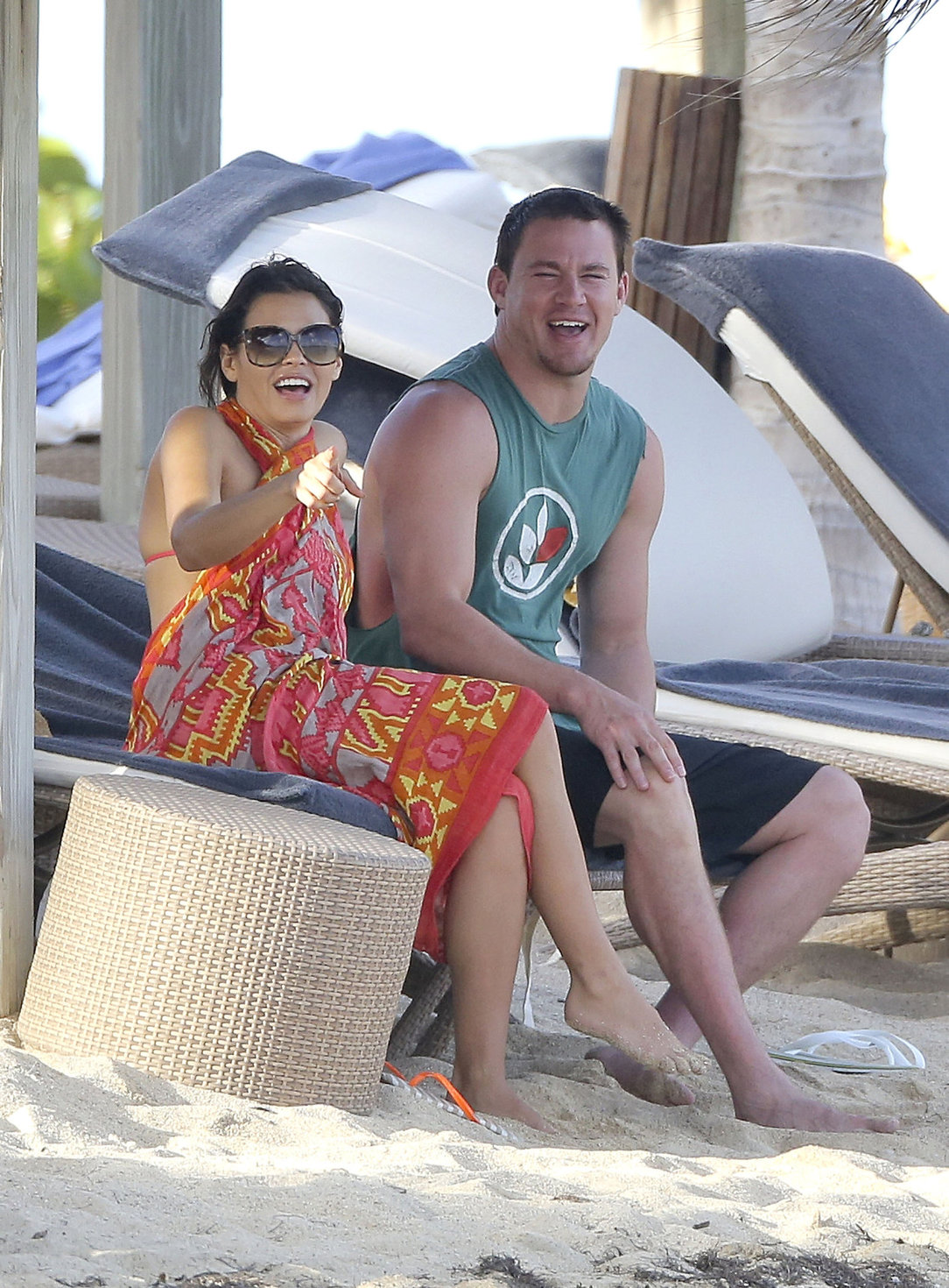 Jenna Dewan-Tatum - at the beach in St Barts 12/31/12  