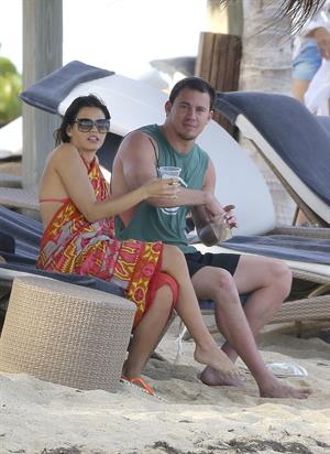 Jenna Dewan-Tatum - at the beach in St Barts 12/31/12  