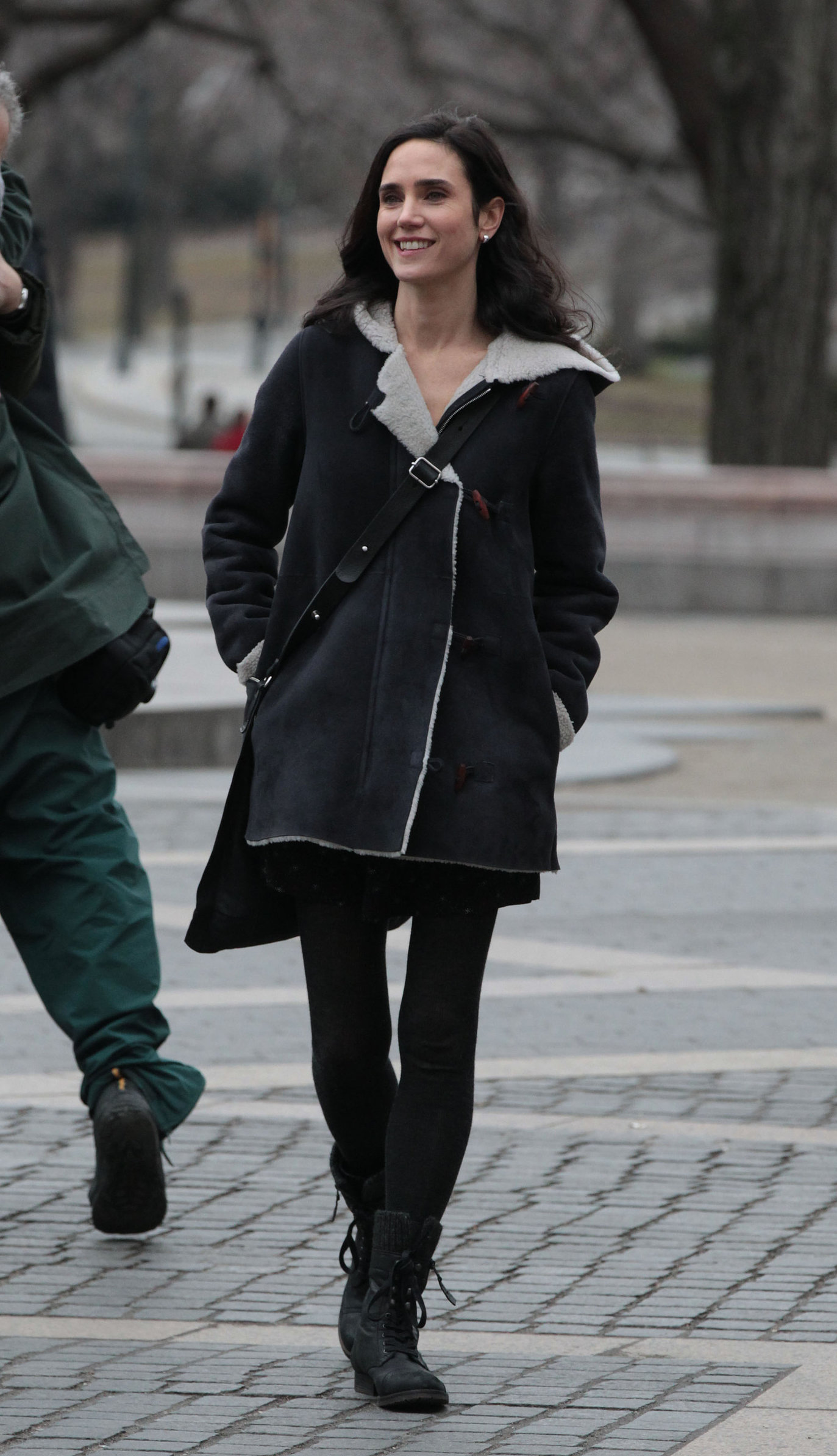 Jennifer Connelly on the set of  Winter's Tale  in New York 1/14/13 