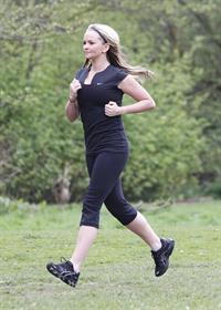 Jennifer Ellison working out in Liverpool April 14, 2011 