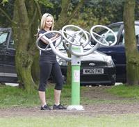 Jennifer Ellison working out in Liverpool April 14, 2011 