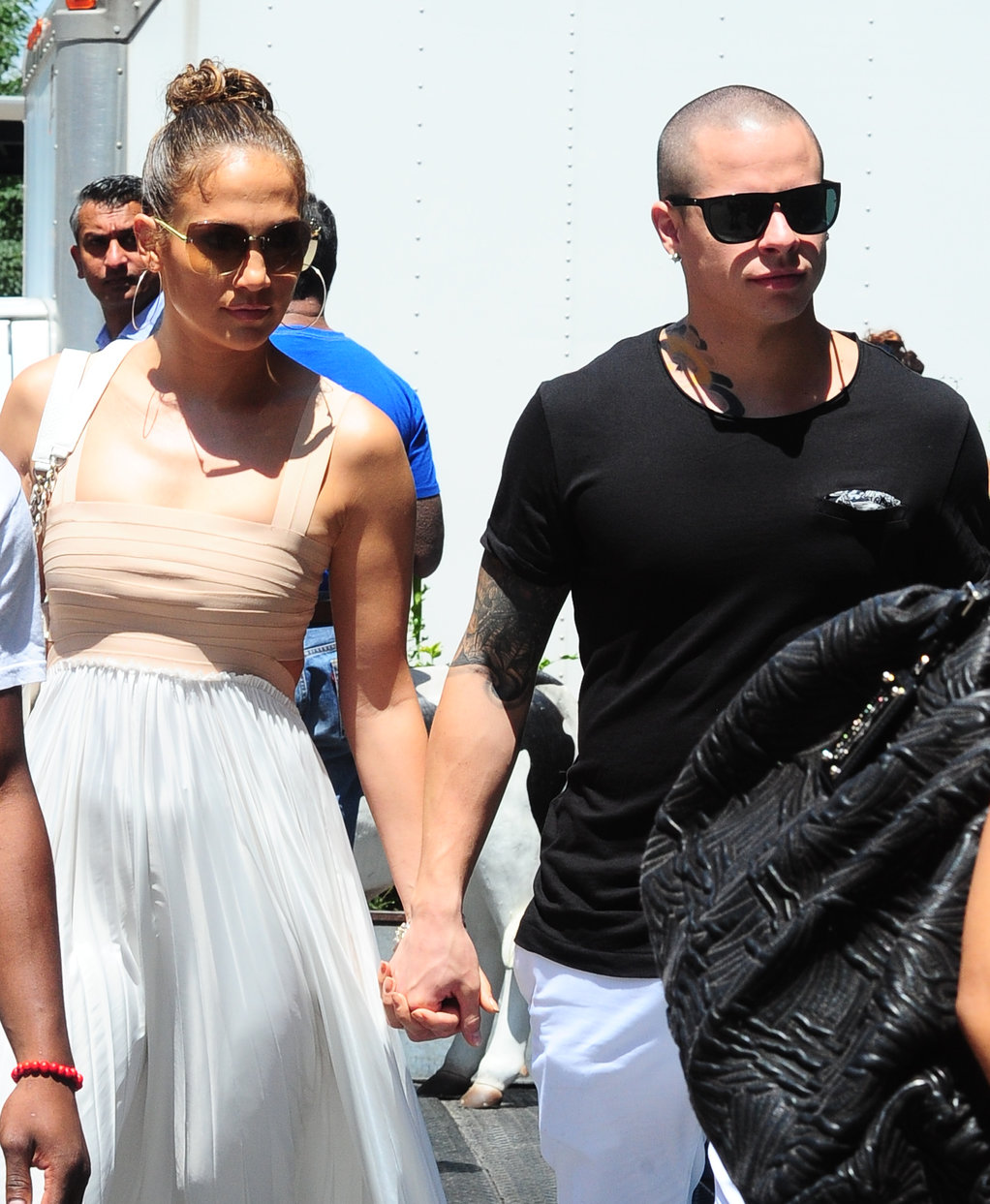 Jennifer Lopez dinner at Bubbys in New York City on July 24, 2012