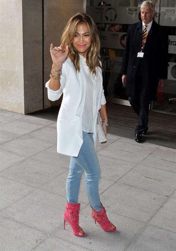 Jennifer Lopez - Pictured at Radio 1 in London on May 30, 2013