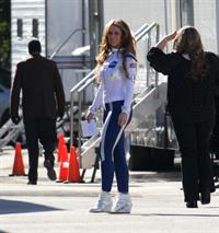 Jennifer Love Hewitt On the set of The Client List in Los Angeles January 4, 2013 