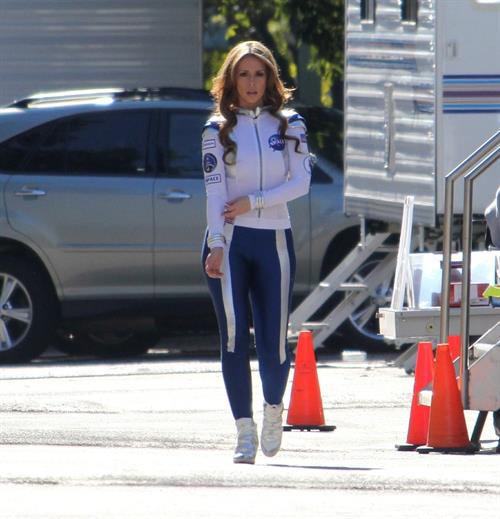 Jennifer Love Hewitt On the set of The Client List in Los Angeles January 4, 2013 