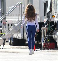 Jennifer Love Hewitt On the set of The Client List in Los Angeles January 4, 2013 