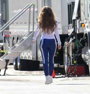 Jennifer Love Hewitt On the set of The Client List in Los Angeles January 4, 2013 