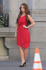 Jennifer Love Hewitt Filming on the set of  The Client List  in Los Angeles (October 26, 2012) 