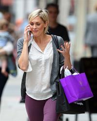 Jenni Falconer on her phone in London - July 17, 2012