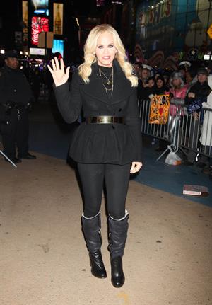 Jenny McCarthy New Year's Eve 2013 at Times Square in NYC 12/31/12 