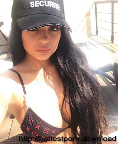 Kylie Jenner in a bikini taking a selfie
