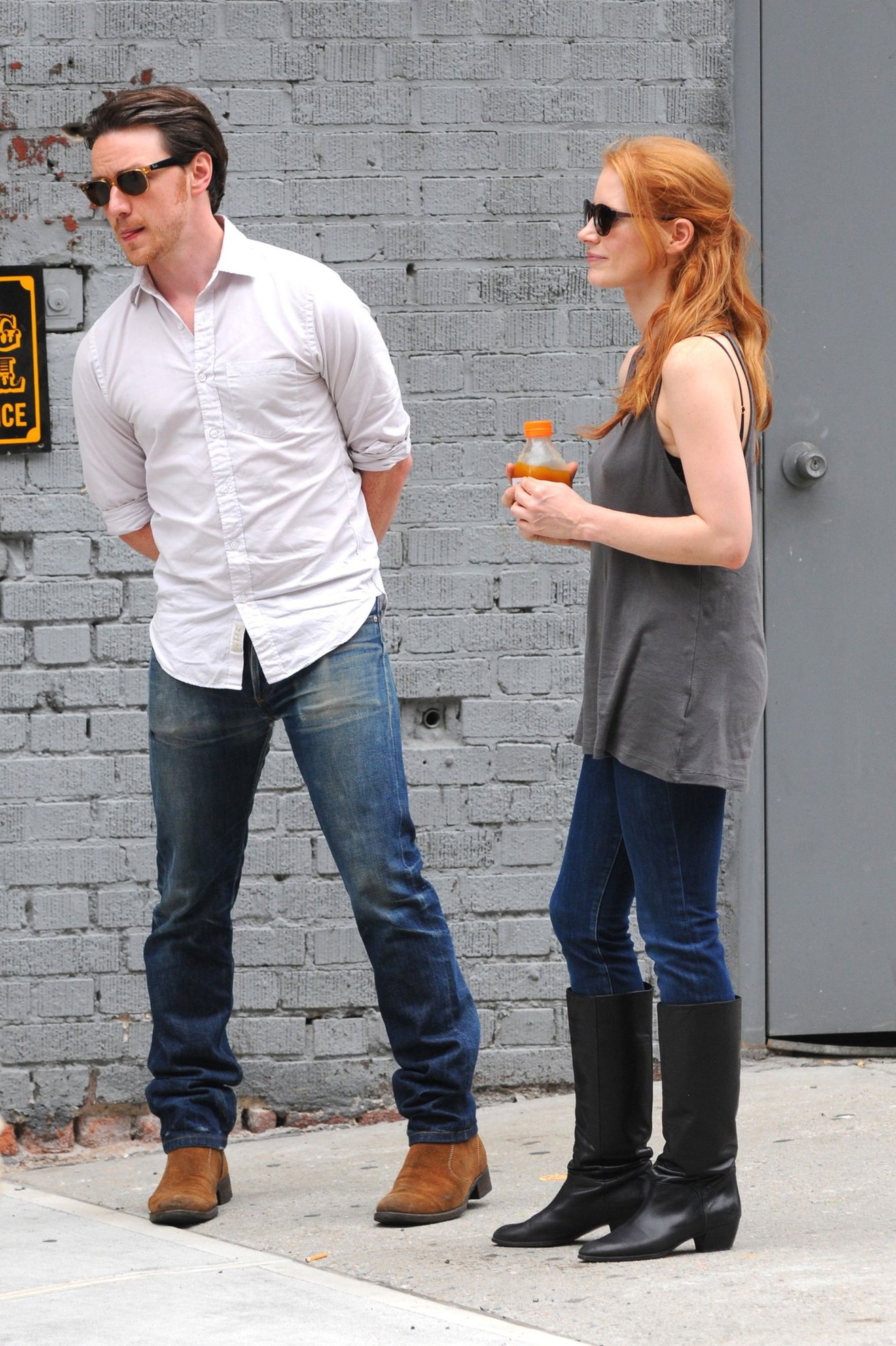 Jessica Chastain Pictures Jessica Chastain - The set of The Disappearance of Eleanor Rigby in New York City (13 Jul 2012)