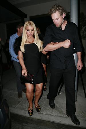 Jessica Simpson – Mastros Steakhouse candids LA 10/31/13  