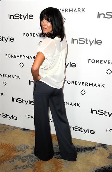 Jessica Szohr at Forevermark and Instyles A Promise of Beauty and Brilliance Golden Globe Awards event on January 10, 2012
