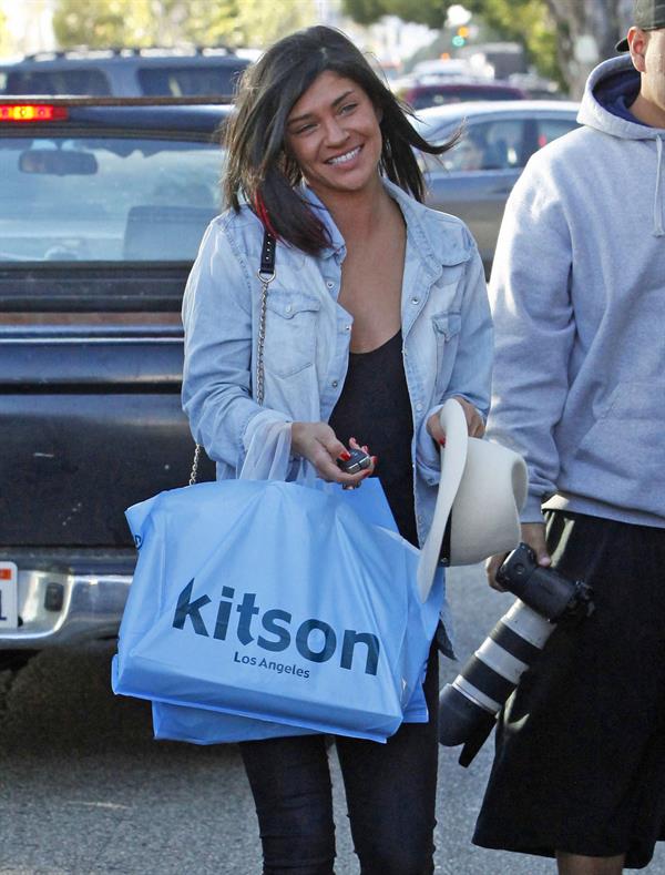 Jessica Szohr Shopping at Kitson, West Hollywood - December 20, 2012