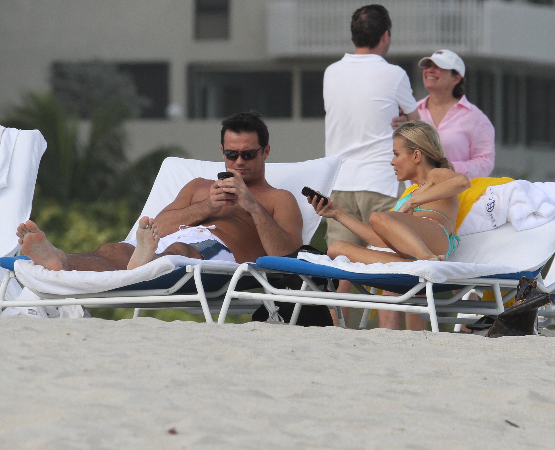 Joanna Krupa bikini candids on the beach in Miami 1/1/13 
