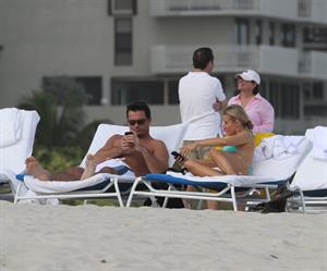 Joanna Krupa bikini candids on the beach in Miami 1/1/13 