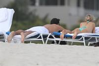Joanna Krupa bikini candids on the beach in Miami 1/1/13 