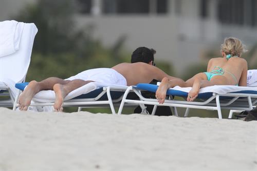Joanna Krupa bikini candids on the beach in Miami 1/1/13 