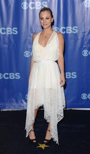 Kaley Cuoco CBS Upfront at the tent at Lincoln Center on May 18, 2011 
