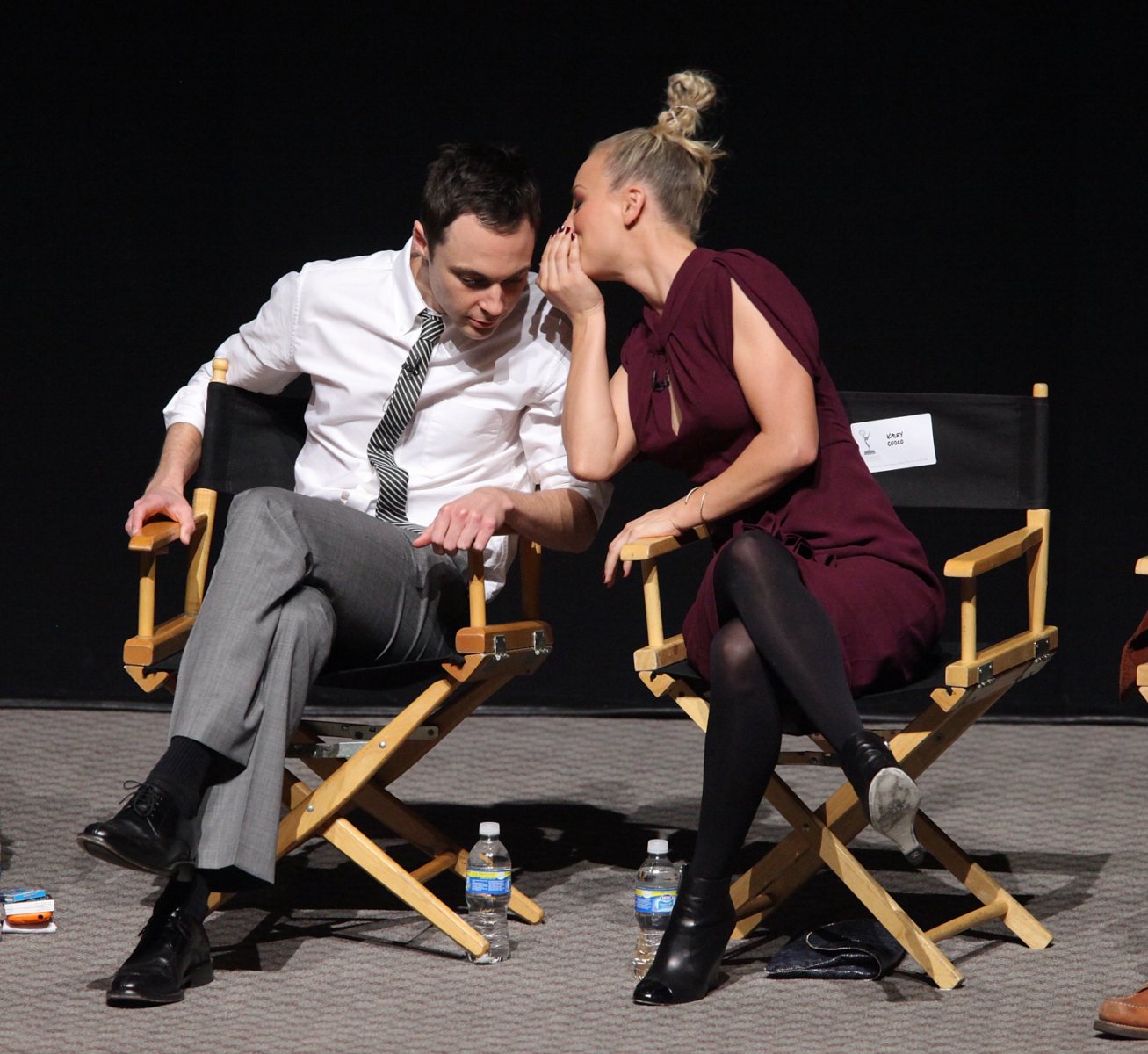 Kaley Cuoco Pictures Kaley Cuoco attending the Academy of Television Arts Sciences at Leonard H Goldenson Theatre on February 18, 2010