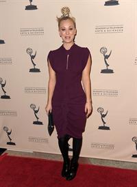 Kaley Cuoco attending the Academy of Television Arts Sciences at Leonard H Goldenson Theatre on February 18, 2010 
