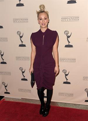 Kaley Cuoco attending the Academy of Television Arts Sciences at Leonard H Goldenson Theatre on February 18, 2010 