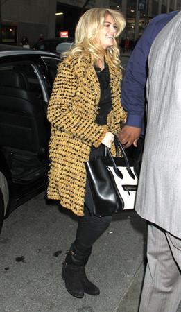 Kate Upton arrives at Late Night with Jimmy Fallon in NYC on February 25, 2013