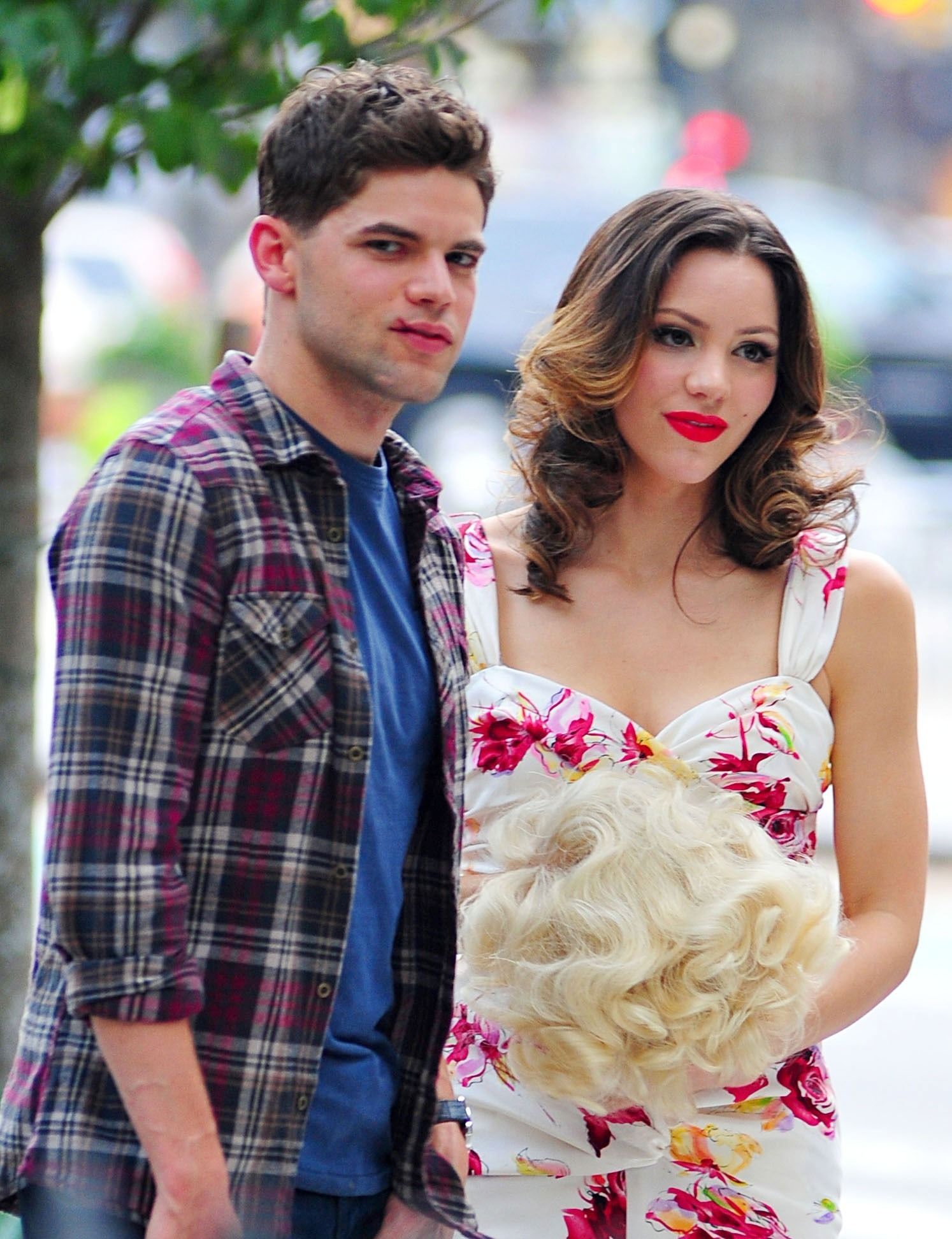 Katharine McPhee - On set of Smash in New York - August 17, 2012