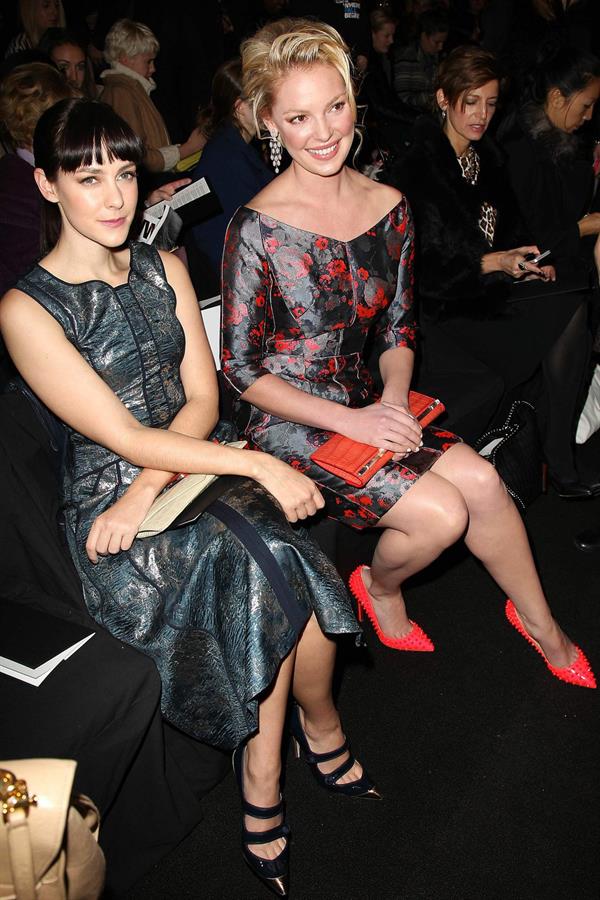 Katherine Heigl REVLON Sponsors J Mendel for NY Fashion Week Fall/Winter 2013 February 13, 2013