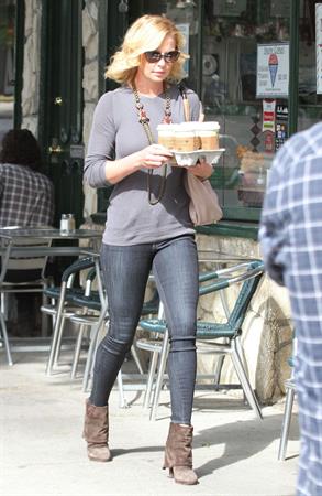 Katherine Heigl leaving Little Dom's restaurant Los Feliz October 6, 2012 