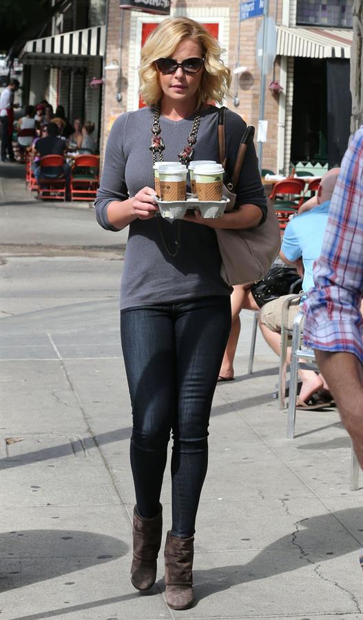 Katherine Heigl leaving Little Dom's restaurant Los Feliz October 6, 2012 