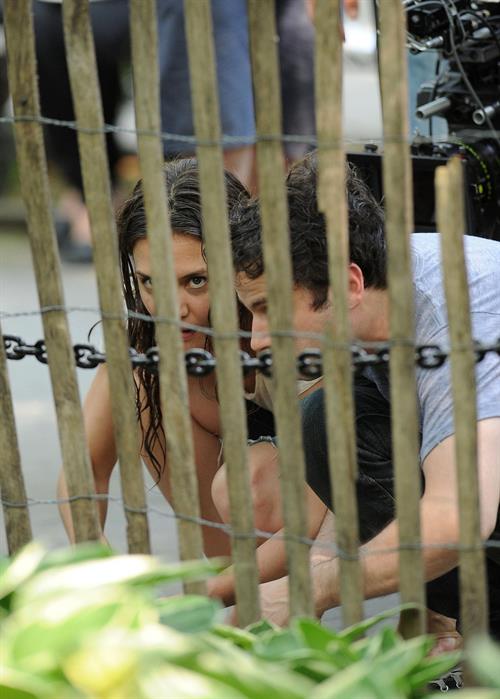 Katie Holmes Films  Mania Days  in Washington Square Park (May 21, 2013) 