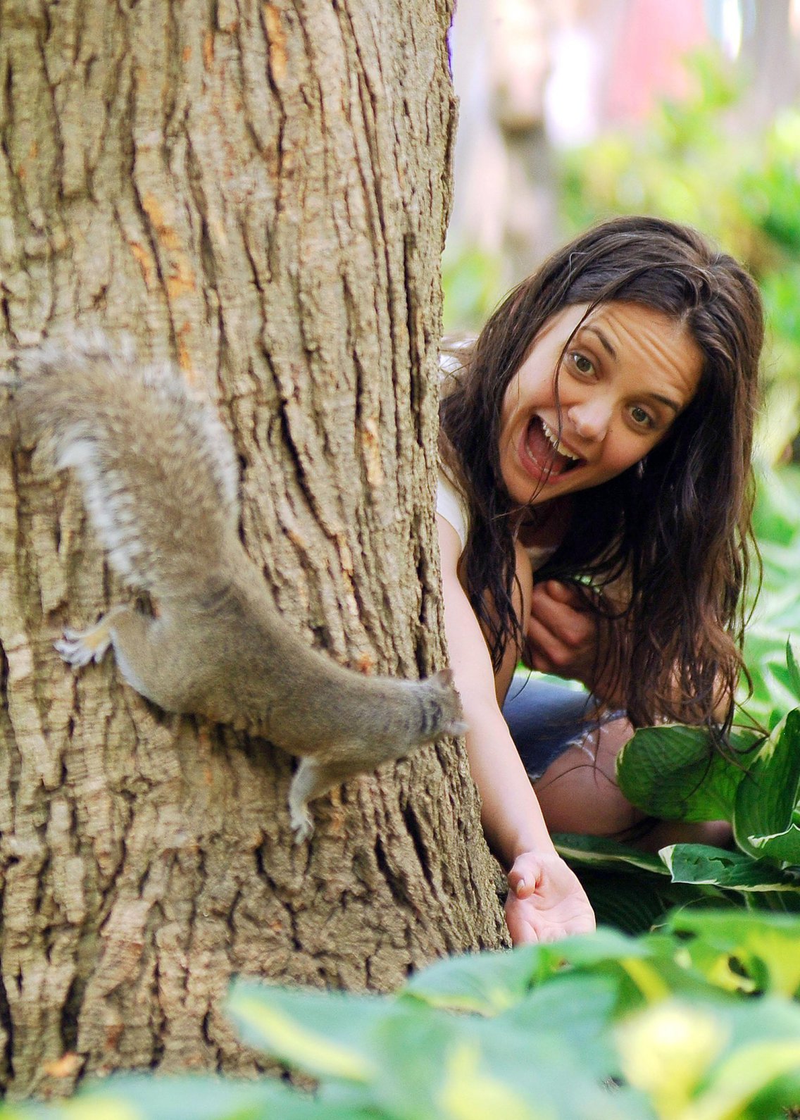 Katie Holmes Films  Mania Days  in Washington Square Park (May 21, 2013) 