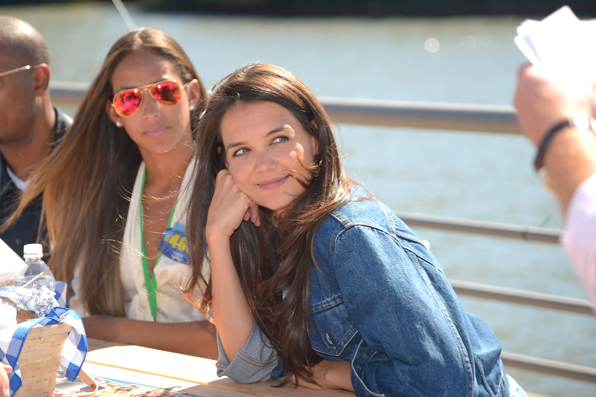 Katie Holmes At Pier 84 to Celebrate Hellmann`s 100th birthday At an Event Benefiting Feeding America 