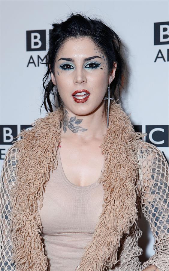 Kat Von D BBC America Premiere Screening Of BWild Things With Dominic Monaghan Jan 9, 2013 