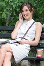 Keira Knightley on the set of 'Can A Song Save Your Life' in Central Park 8/7/12 