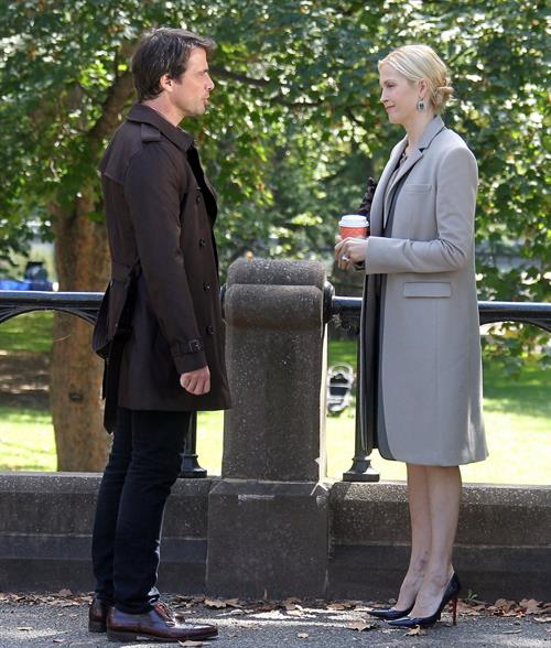 Kelly Rutherford - On the set of Gossip Girl in New York - September 10, 2012