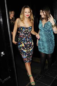 Kimberley Walsh Leaving The Rose Club, London - August 5, 2012 