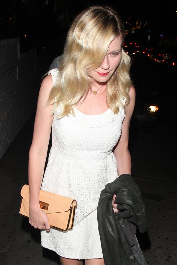 Kirsten Dunst arrives at the Chateau Marmont in West Hollywood 8/2/12 