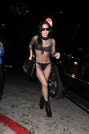 Lady Gaga arrives at Chateau Marmont in LA August 11, 2013 