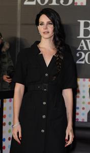 Lana Del Rey Attends the 2013 BRIT Awards at the O2 Arena in London on February 20, 2013