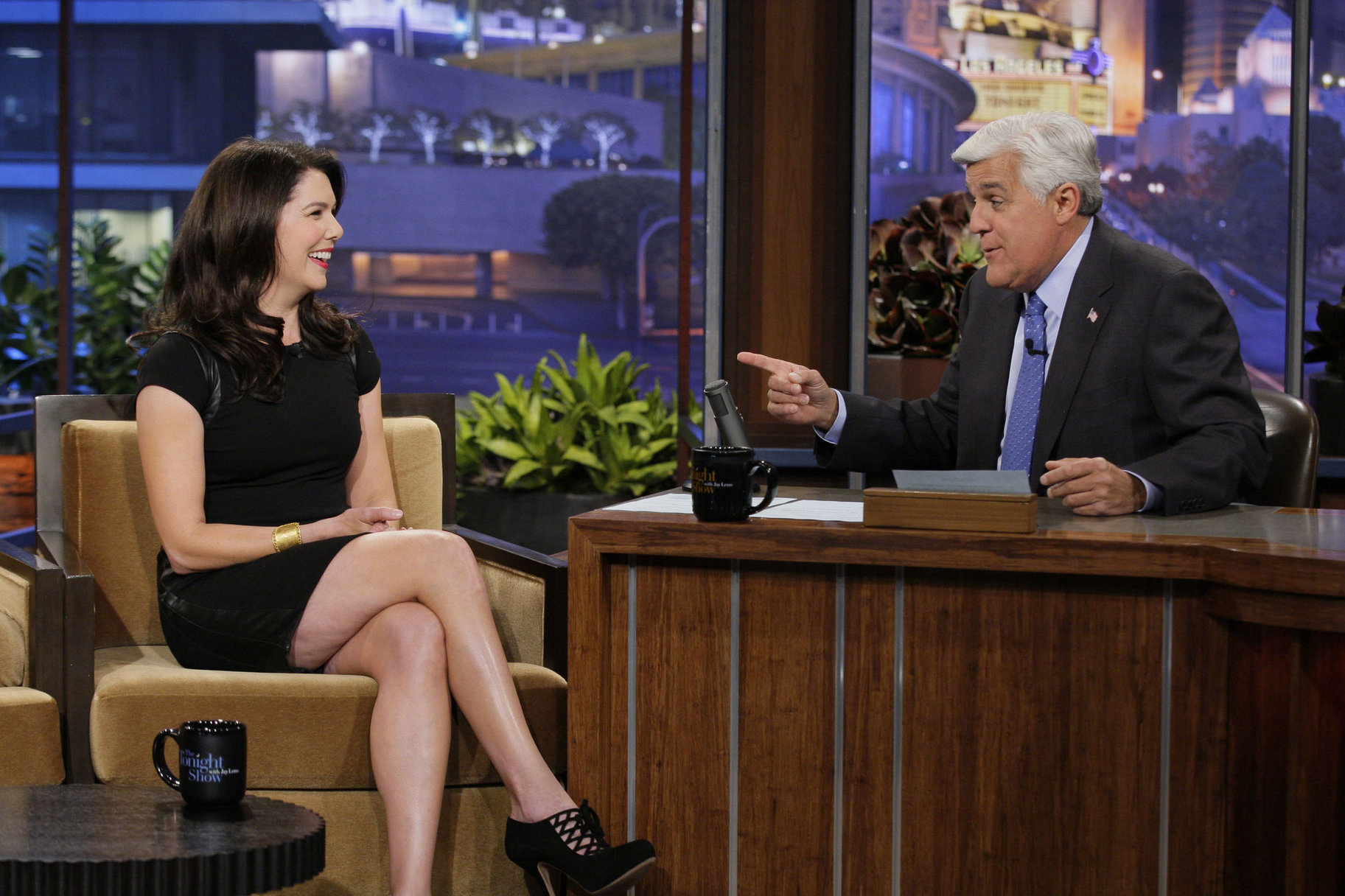 Lauren Graham on The Tonight Show with Jay Leno in 2013