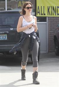 Leighton Meester at a gas station in Hollywood 3/10/13 
